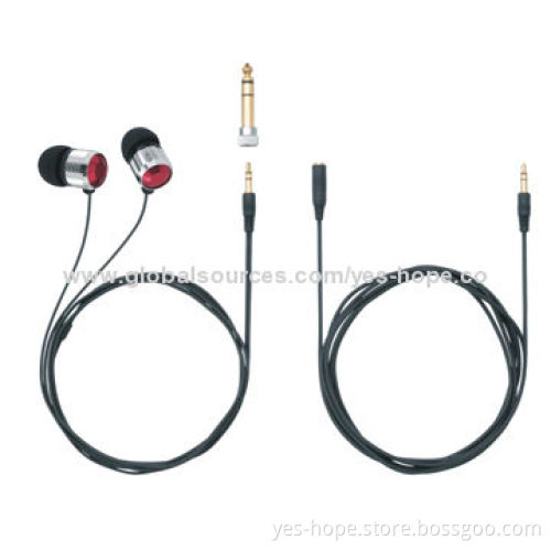 Hi-Fi Noise Cancelling Metal Earphones for MP3/4 Players, 20Hz to 20kHz Frequency Response